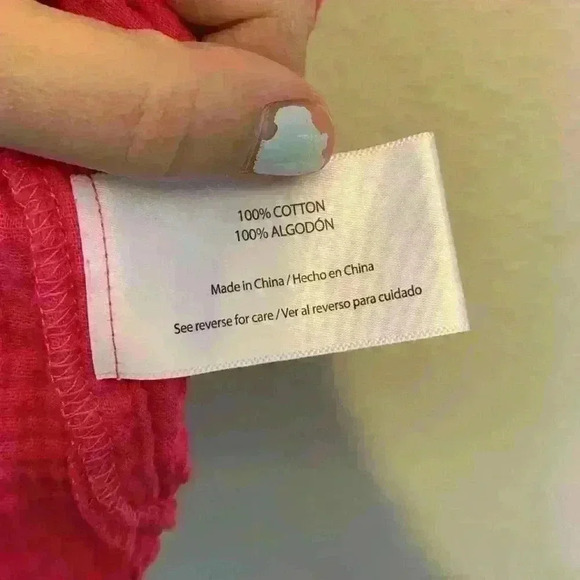 Three Dots hot pink shirt sz M Barbie lightweight natural fibers breathable - Picture 5 of 6